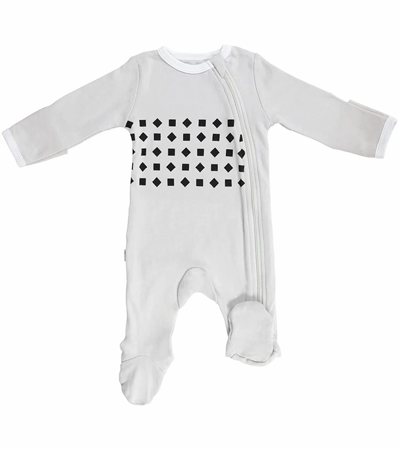 Nanit Breathing Wear Pajamas - 0-3 Months, Pebble Grey 3 Nanit Breathing Wear Pajamas - 0-3 Months, Pebble Grey