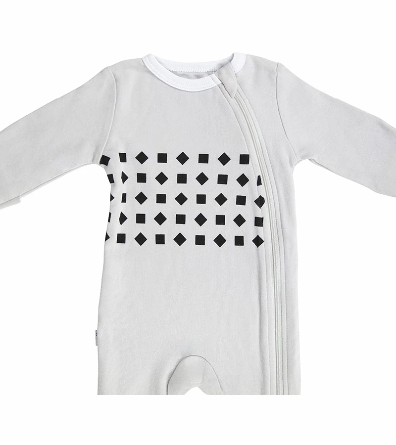 Nanit Breathing Wear Pajamas - 0-3 Months, Pebble Grey 8 Nanit Breathing Wear Pajamas - 0-3 Months, Pebble Grey - Image 6