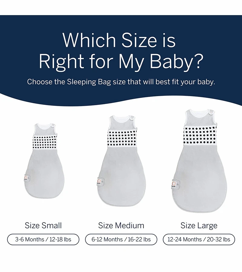 Nanit Breathing Wear Sleeping Bag - Large, Pebble Grey 9 Nanit Breathing Wear Sleeping Bag - Large, Pebble Grey - Image 7