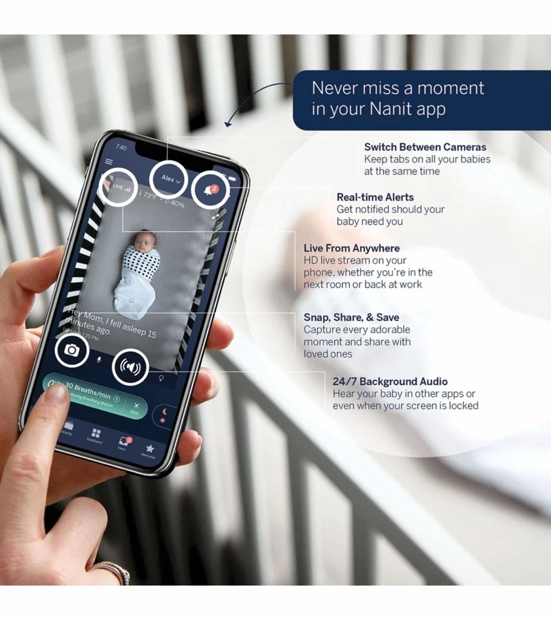 Nanit Pro Smart Baby Monitor & Wall Mount 8 Nanit Pro Smart Baby Monitor & Wall Mount - Image 6