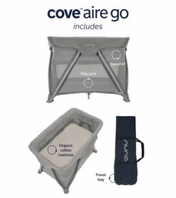Nuna COVE Aire Go Playard - Frost -Stroller Promotion Store nuna cove aire go playard frost 176