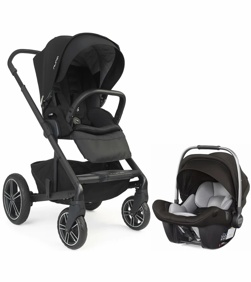Nuna Mixx2 + Pipa Lite LX Travel System - Caviar 3 Nuna Mixx2 + Pipa Lite LX Travel System - Caviar