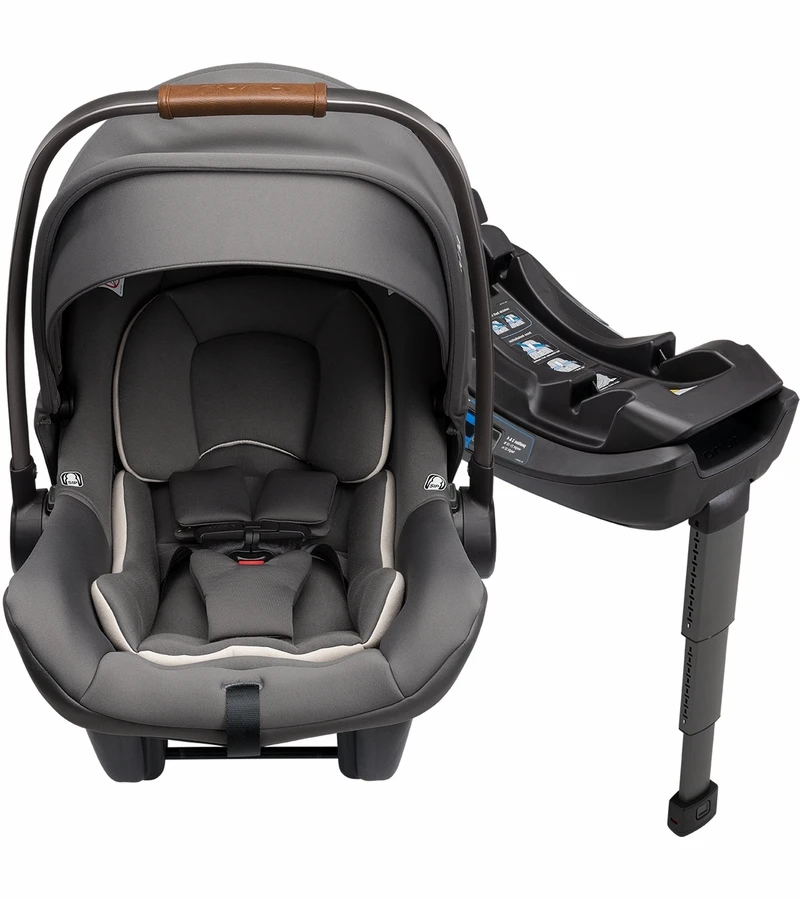 Nuna PIPA Lite R Lightweight Infant Car Seat + RELX Base With Load Leg - Granite 3 Nuna PIPA Lite R Lightweight Infant Car Seat + RELX Base With Load Leg - Granite