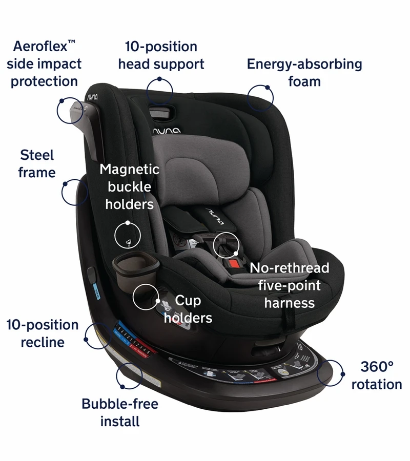 Nuna REVV Rotating Convertible Car Seat - Ocean 5 Nuna REVV Rotating Convertible Car Seat - Ocean - Image 3