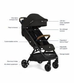Nuna TRVL + PIPA Urbn Travel System - Caviar -Stroller Promotion Store nuna trvl pipa urbn travel system caviar 135