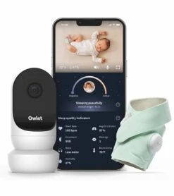 Owlet Cam 2 & Dream Sock Duo Smart Baby Monitoring System - Mint