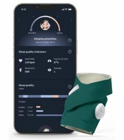 Owlet Dream Sock Smart Baby Monitor - Deep Sea Green