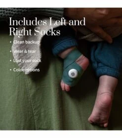 Owlet Fabric Accessory Sock Set For Smart Sock 3 - Deep Sea Green -Stroller Promotion Store owlet fabric accessory sock set for smart sock 3 deep sea green 125
