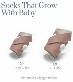 Owlet Fabric Accessory Sock Set For Smart Sock 3 - Dusty Rose -Stroller Promotion Store owlet fabric accessory sock set for smart sock 3 dusty rose 120