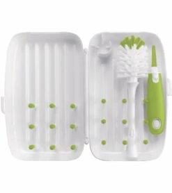 OXO Tot On-The-Go Drying Rack And Bottle Brush - Green