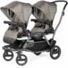 Peg Perego Duette Piroet Double Stroller - City Grey 2 Peg Perego Duette Piroet Double Stroller - City Grey -Stroller Promotion Store peg perego duette piroet double stroller city grey 135