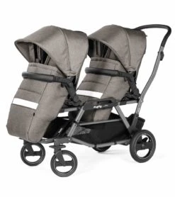 Peg Perego Duette Piroet Double Stroller - City Grey -Stroller Promotion Store peg perego duette piroet double stroller city grey 139