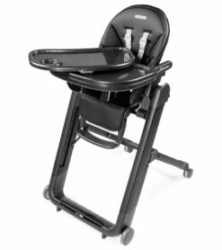 Peg Perego Siesta High Chair - True Black -Stroller Promotion Store peg perego siesta high chair true black 159