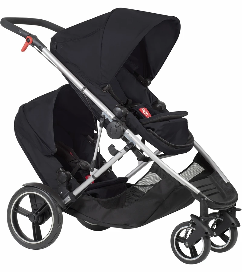 Phil & Teds Voyager Double Stroller - Black 3 Phil & Teds Voyager Double Stroller - Black