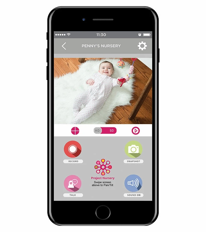 Project Nursery 5" HD Dual Connect Wi-Fi Baby Monitor System 9 Project Nursery 5" HD Dual Connect Wi-Fi Baby Monitor System - Image 7