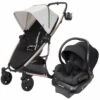 Quinny Zapp Flex Plus Stroller + Maxi-Cosi Mico 30 Infant Car Seat Bundle - Rachel Zoe Luxe Sport / Midnight Black