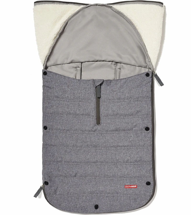 Skip Hop 3 Season Footmuff, Infant - Heather Gray 4 Skip Hop 3 Season Footmuff, Infant - Heather Gray - Image 2