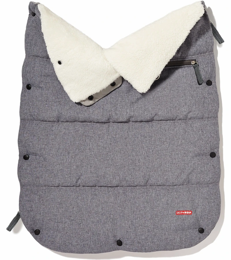 Skip Hop 3 Season Footmuff, Infant - Heather Gray 5 Skip Hop 3 Season Footmuff, Infant - Heather Gray - Image 3