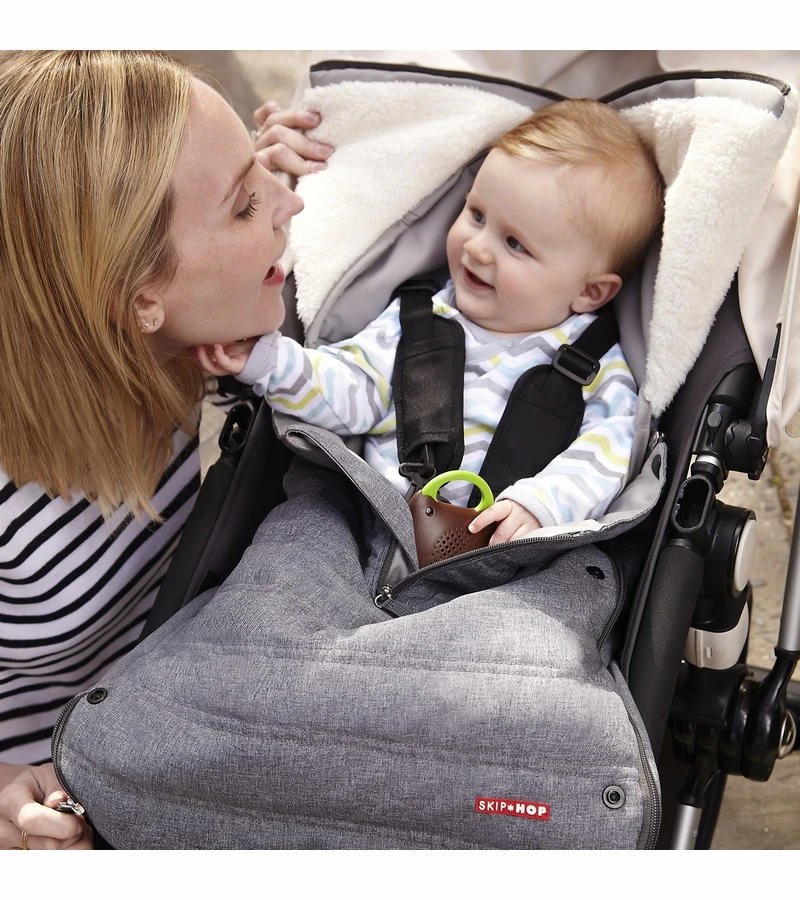 Skip Hop 3 Season Footmuff, Toddler - Heather Gray 8 Skip Hop 3 Season Footmuff, Toddler - Heather Gray - Image 6