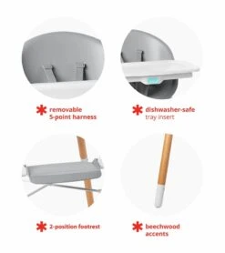 Skip Hop EON 4-in-1 High Chair - Slate Blue -Stroller Promotion Store skip hop eon 4 in 1 high chair slate blue 10