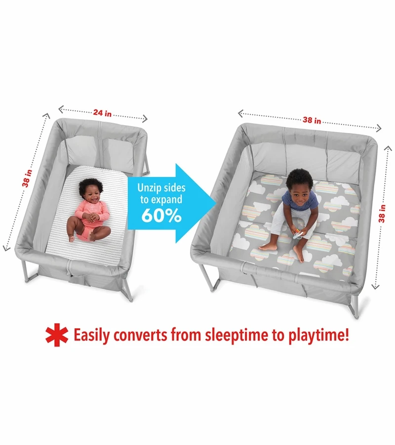 Skip Hop Play To Night Expanding Playard & Travel Crib 4 Skip Hop Play To Night Expanding Playard & Travel Crib - Image 2