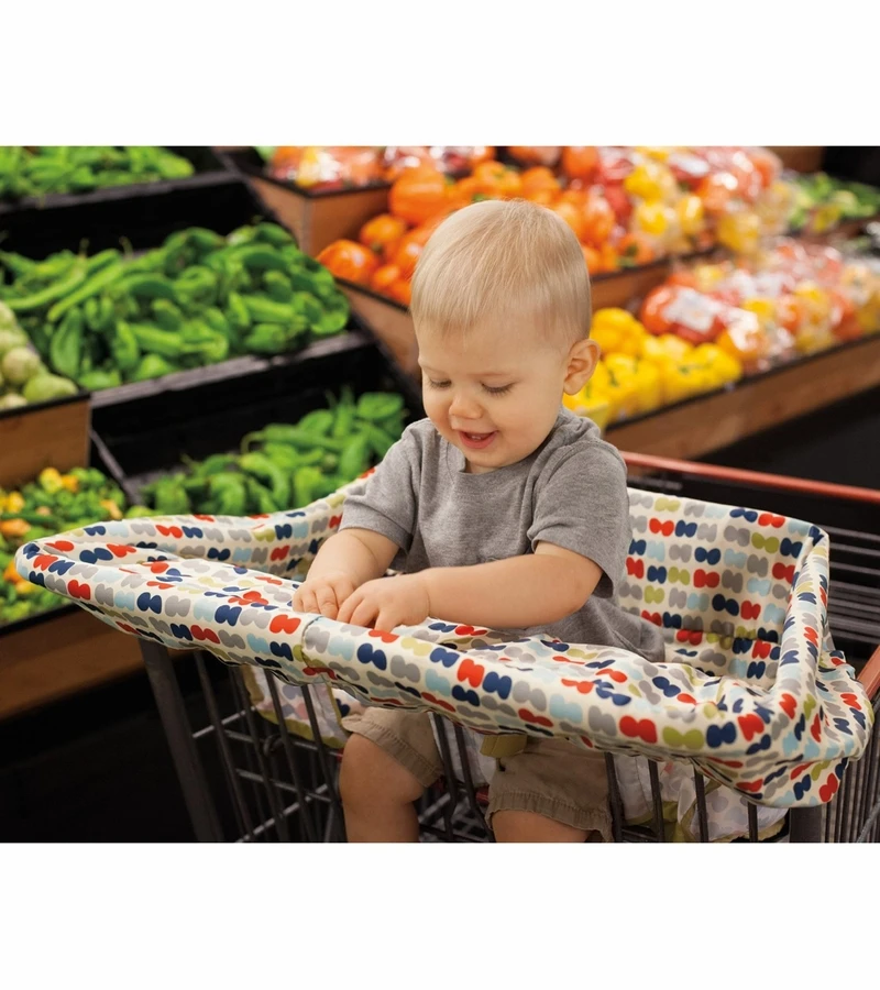 Skip Hop Take Cover Shopping Cart/High Chair Cover - Double Dots 7 Skip Hop Take Cover Shopping Cart/High Chair Cover - Double Dots - Image 5