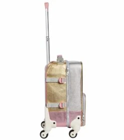 State Bags Mini Logan Suitcase - Pink / Silver -Stroller Promotion Store state bags mini logan suitcase pink silver 124