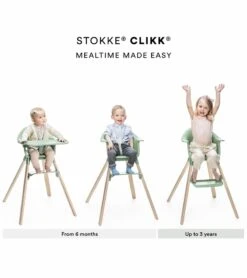 Stokke Clikk High Chair - Black Natural -Stroller Promotion Store stokke clikk high chair black natural 160
