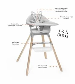 Stokke Clikk High Chair Travel Bundle - Fjord Blue -Stroller Promotion Store stokke clikk high chair travel bundle fjord blue 190