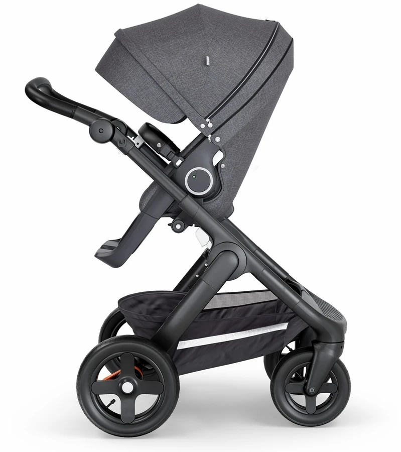 Stokke Trailz All-Terrain Stroller - Black/Black Leatherette/Black Melange 4 Stokke Trailz All-Terrain Stroller - Black/Black Leatherette/Black Melange - Image 2