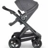 Stokke Trailz All-Terrain Stroller - Black/Black Leatherette/Black Melange