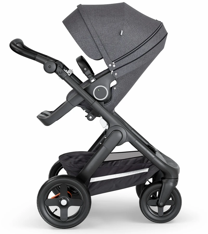 Stokke Trailz All-Terrain Stroller - Black/Black Leatherette/Black Melange 3 Stokke Trailz All-Terrain Stroller - Black/Black Leatherette/Black Melange