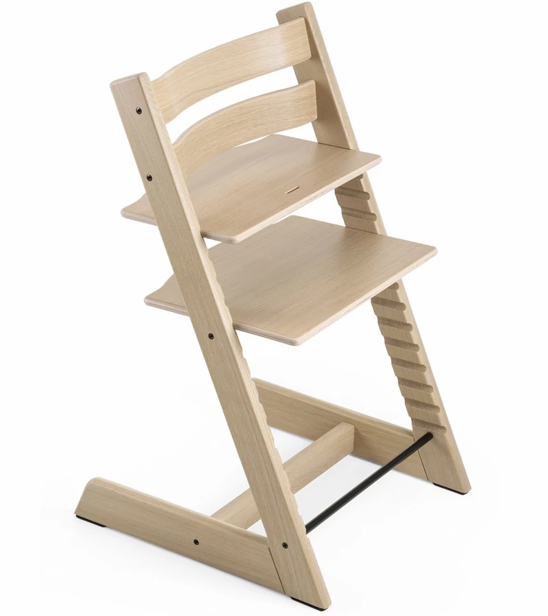 Stokke Tripp Trapp Oak High Chair - White 3 Stokke Tripp Trapp Oak High Chair - White