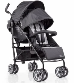 Summer Infant 3Dtwo Double Stroller - Black/Gray