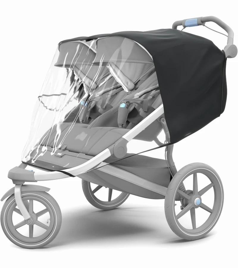 Thule Urban Glide 2 Double Jogging Stroller + Essentials Bundle - Jet Black 7 Thule Urban Glide 2 Double Jogging Stroller + Essentials Bundle - Jet Black - Image 5