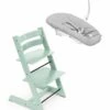 Stokke Tripp Trapp Chair + Newborn Set Bundle - Soft Mint -Stroller Promotion Store tripp trapp chair newborn set bundle soft mint 51