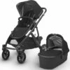 UPPAbaby 2018 / 2019 Vista Stroller - Jake (Black/Carbon/Black Leather)
