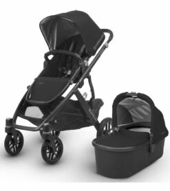 UPPAbaby 2018 / 2019 Vista Stroller - Jake (Black/Carbon/Black Leather)