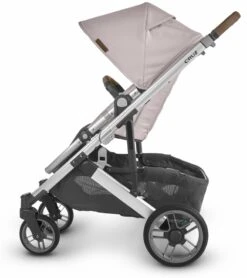 UPPAbaby Cruz V2 Stroller + Bassinet - Alice (Dusty Pink/Silver/Saddle Leather) -Stroller Promotion Store uppababy cruz v2 stroller bassinet alice dusty pink silver saddle leather 22