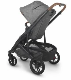 UPPAbaby CRUZ V2 Stroller + Bassinet - Greyson (Charcoal Melange/Carbon/Saddle Leather) -Stroller Promotion Store uppababy cruz v2 stroller bassinet greyson charcoal melange carbon saddle leather 138