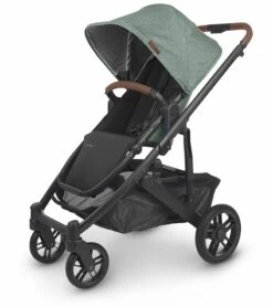 UPPAbaby CRUZ V2 Stroller - Gwen (Green Melange / Carbon / Saddle Leather)