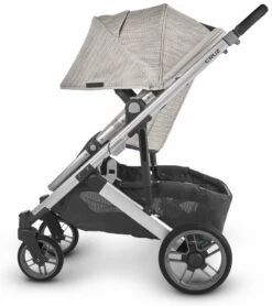 UPPAbaby Cruz V2 Stroller - Sierra (Dune Knit/Silver/Black Leather) -Stroller Promotion Store uppababy cruz v2 stroller sierra dune knit silver black leather 21