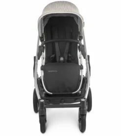 UPPAbaby Cruz V2 Stroller - Sierra (Dune Knit/Silver/Black Leather) -Stroller Promotion Store uppababy cruz v2 stroller sierra dune knit silver black leather 24