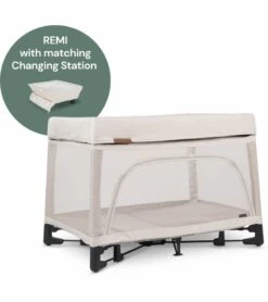 UPPAbaby REMI Playard + Changing Station Bundle - Charlie (Sand Melange)