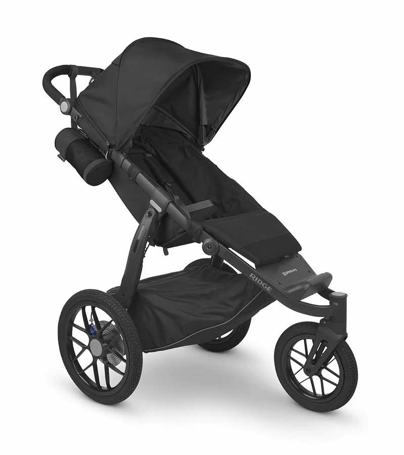 UPPAbaby Ridge Jogging Stroller + PiggyBack Ride-Along Bundle - Jake (Charcoal / Carbon) 4 UPPAbaby Ridge Jogging Stroller + PiggyBack Ride-Along Bundle - Jake (Charcoal / Carbon) - Image 2