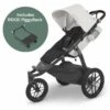 UPPAbaby Ridge Jogging Stroller + PiggyBack Ride-Along Bundle - Bryce (White / Carbon) 2 UPPAbaby Ridge Jogging Stroller + PiggyBack Ride-Along Bundle - Bryce (White / Carbon) -Stroller Promotion Store uppababy ridge jogging stroller piggyback ride along bundle bryce white carbon 140