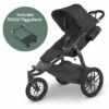 UPPAbaby Ridge Jogging Stroller + PiggyBack Ride-Along Bundle - Jake (Charcoal / Carbon) -Stroller Promotion Store uppababy ridge jogging stroller piggyback ride along bundle jake charcoal carbon 75