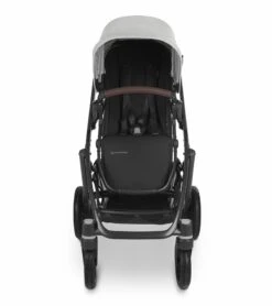 UPPAbaby Vista V2 Single-to-Double Stroller - Anthony (White And Grey Chenille / Carbon / Chestnut Leather) -Stroller Promotion Store uppababy vista v2 single to double stroller anthony white and grey chenille carbon chestnut leather 88