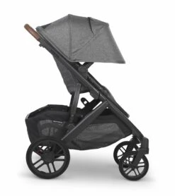 UPPAbaby Vista V2 Single-to-Double Stroller - Greyson (Charcoal Melange/Carbon/Saddle Leather) -Stroller Promotion Store uppababy vista v2 single to double stroller greyson charcoal melange carbon saddle leather 45