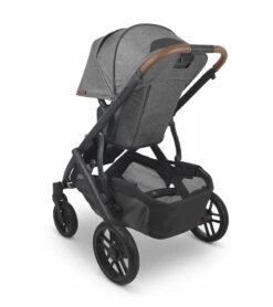 UPPAbaby Vista V2 Single-to-Double Stroller - Greyson (Charcoal Melange/Carbon/Saddle Leather) -Stroller Promotion Store uppababy vista v2 single to double stroller greyson charcoal melange carbon saddle leather 46